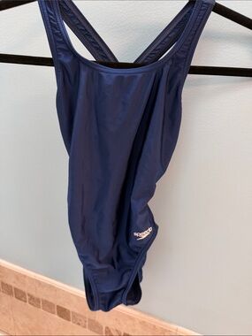 Speedo Dark Blue Pro LT Racerback One-Piece Swimsuit size 28